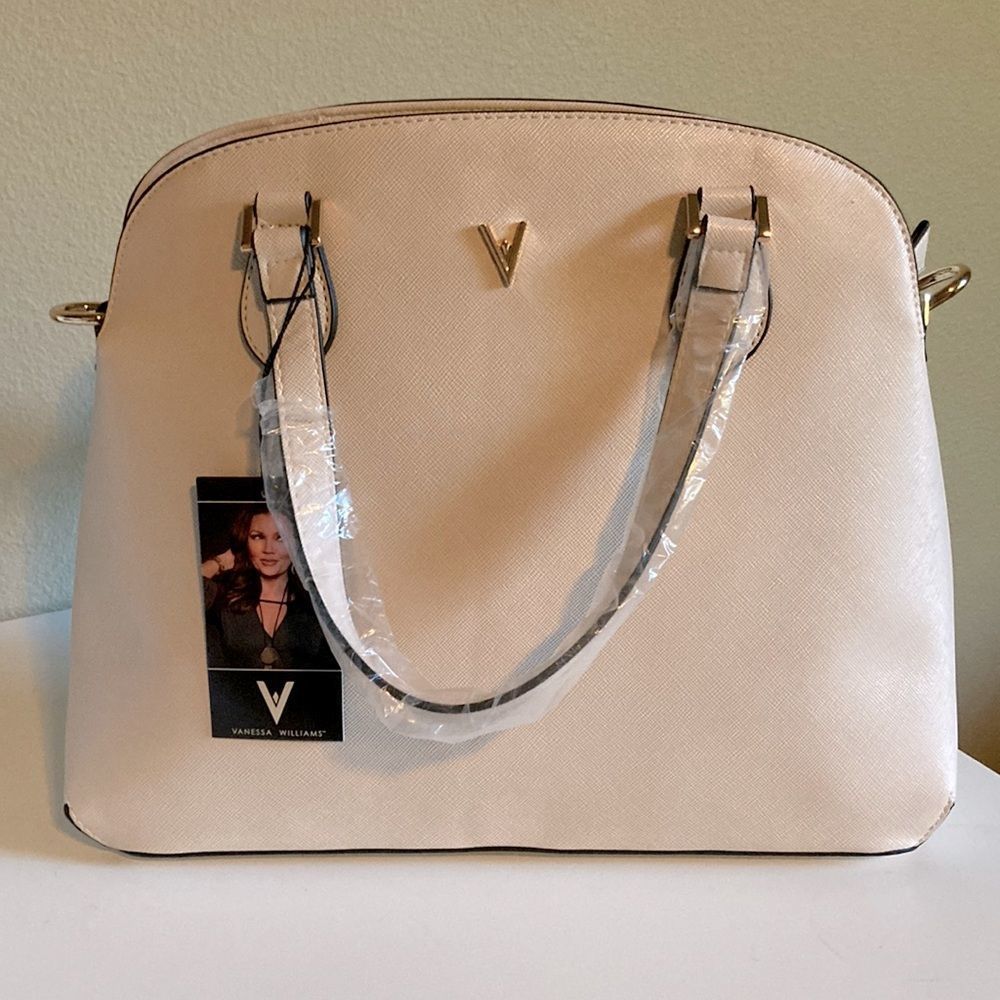 Vanessa Williams Off White Lush Round Satchel